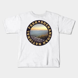 Shenandoah National Park circle Kids T-Shirt